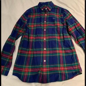 Vinyard Vines boys brushed cotton/flannel whale shirt